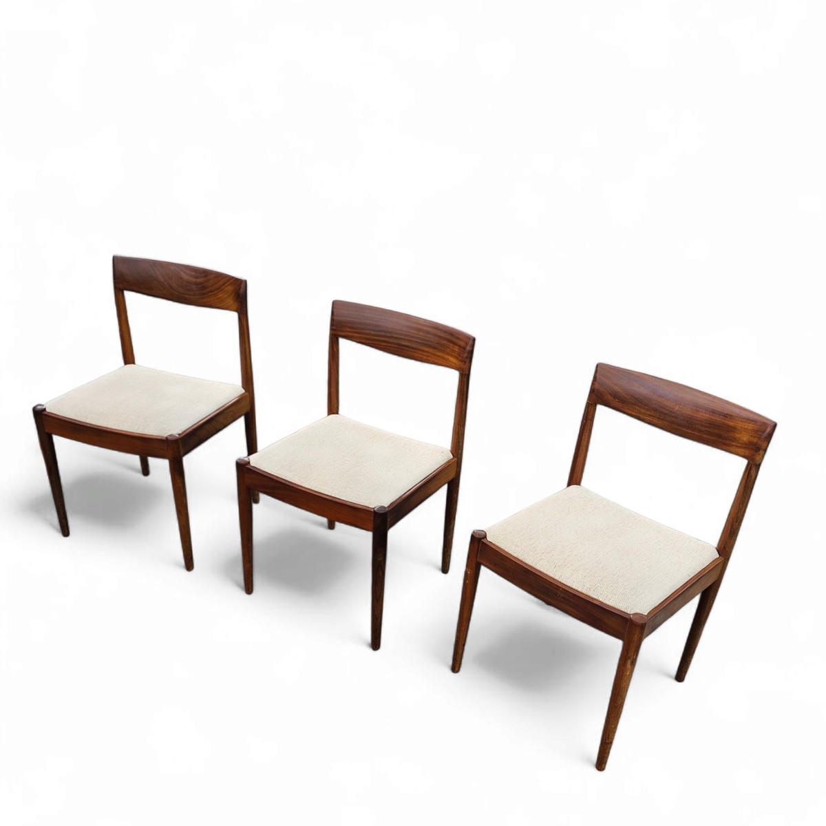 4 X Scandinavian Teak Dining Chairs / 1970s image 17