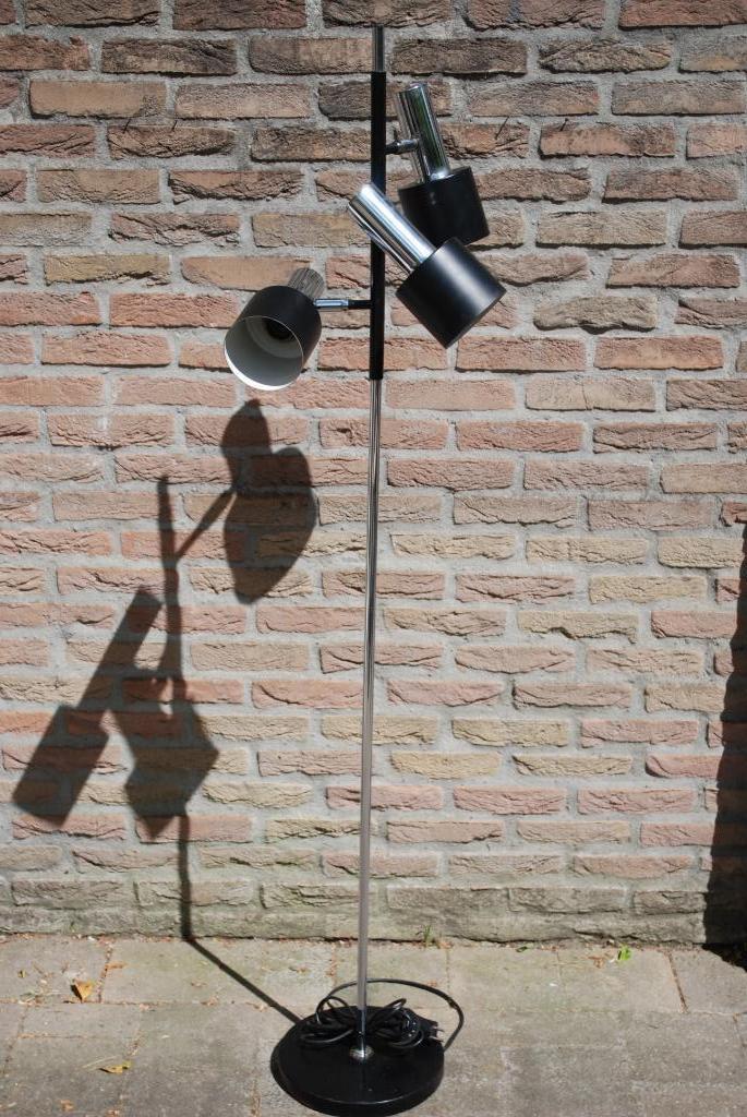 Vintage Vloerlamp Met Drie Spots image 4