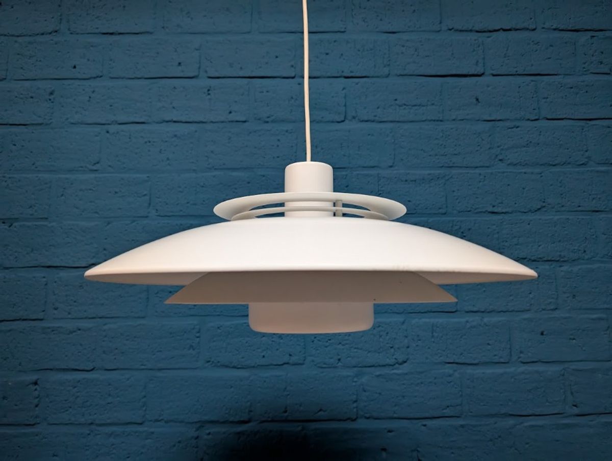 Vintage Schalenlamp, Deens Design, Toplamper image 8