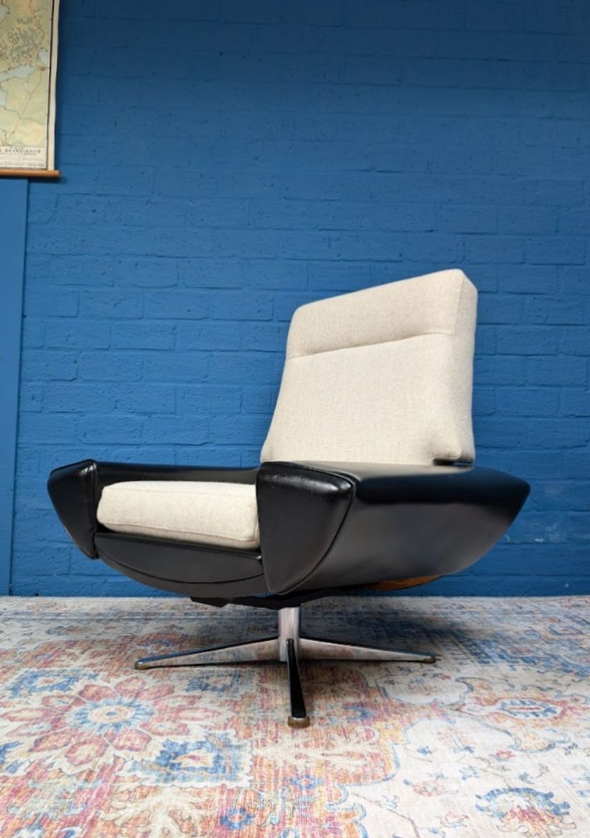 Vintage Space-age Deens Design Fauteuil, Johannes Andersen Jaren '60 image 3