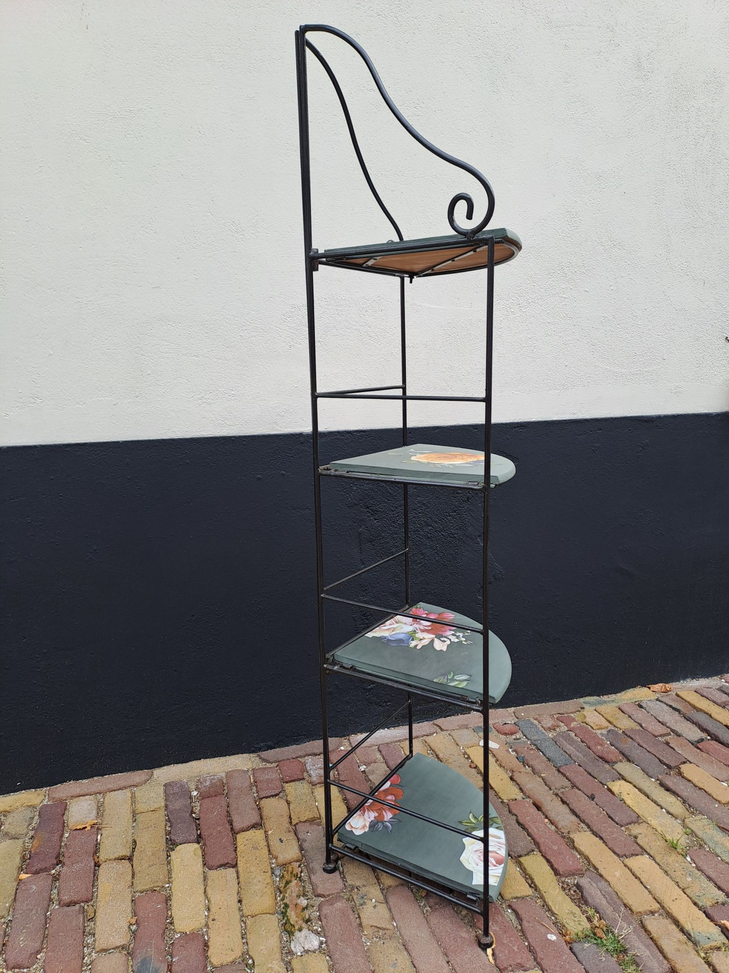 Etagiere - Plantentafel - Hoekkast - Groen-bloemen image 3