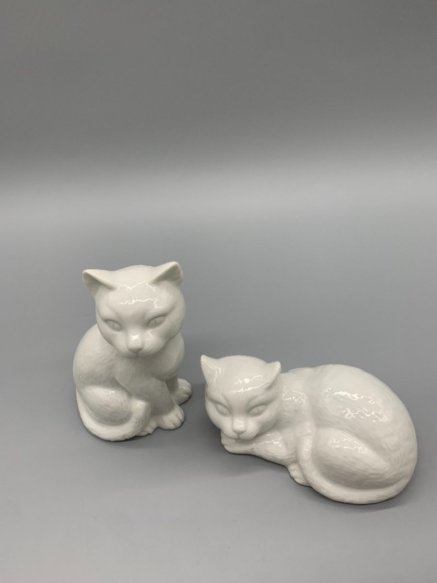 Decoratie Katten Wit Porselein Set image 9