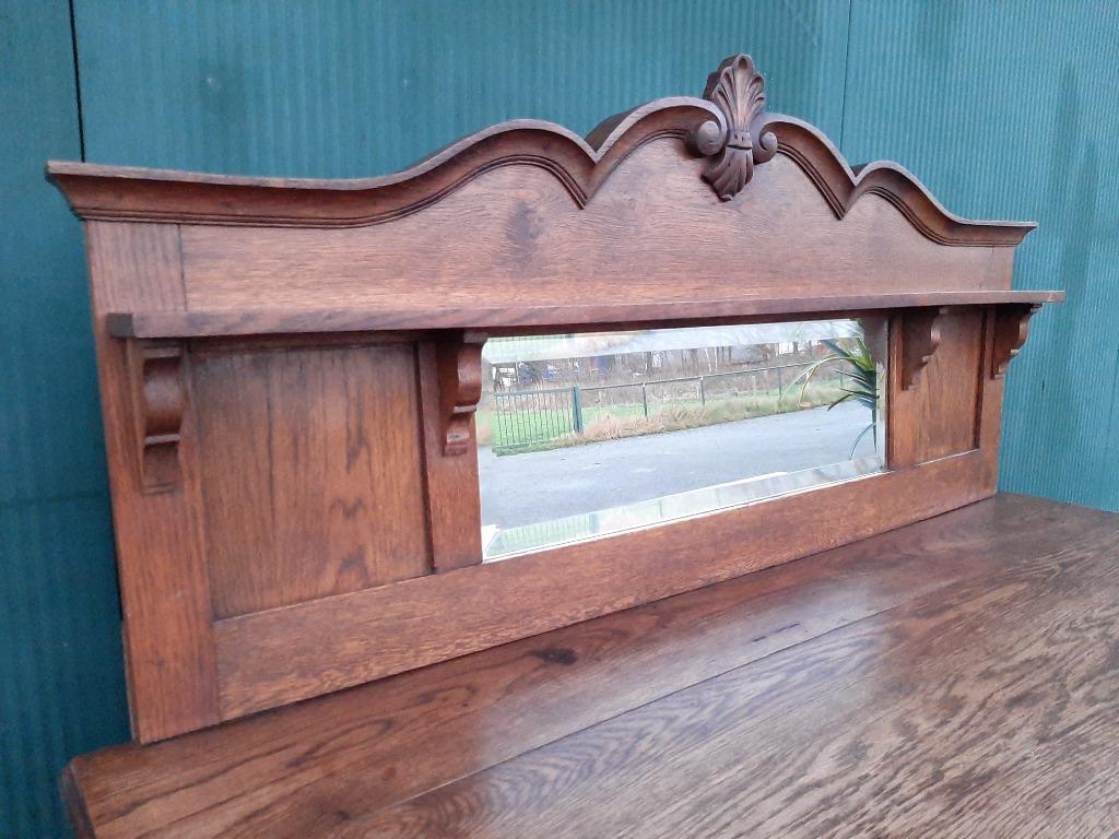 Art Deco Kastje Eiken Dressoir Commode Wastafelkastje image 8