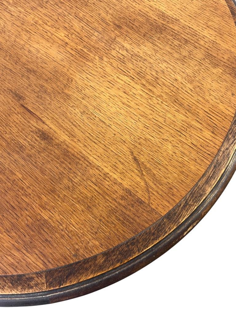Vintage Houten Pied De Stal / Bijzettafel / Plantentafel image 6