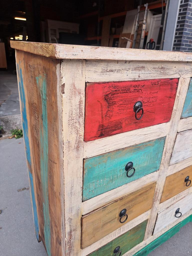 Hardhouten Ladekast Uit India 16 Lades image 21