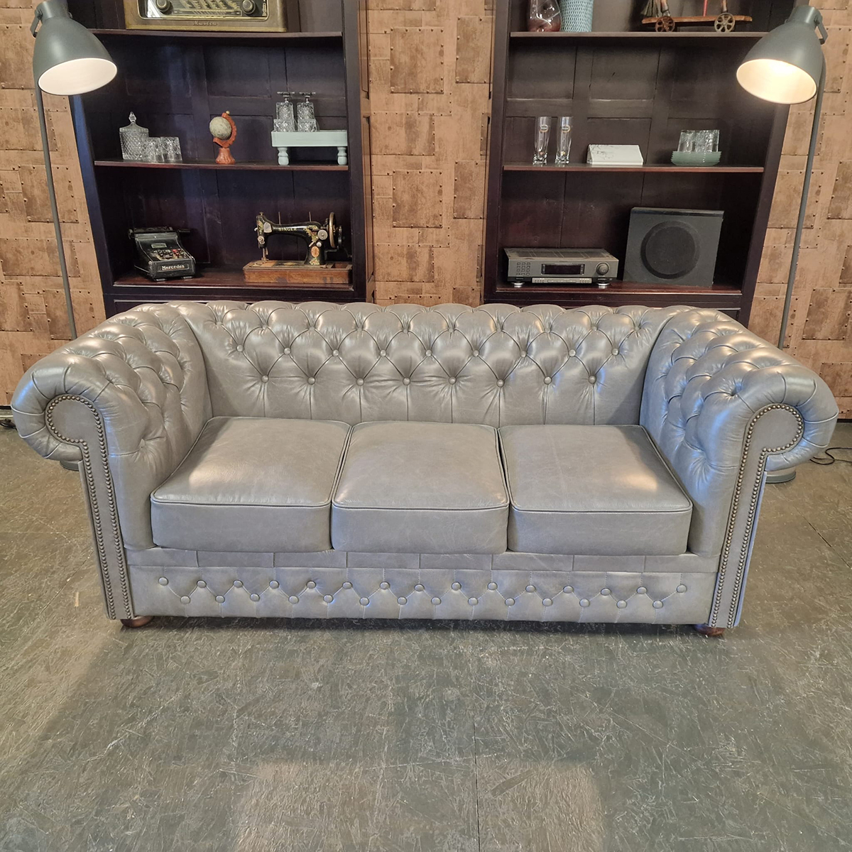 Chesterfield Basic Luxe 3-zits - Dubai Grey image 5
