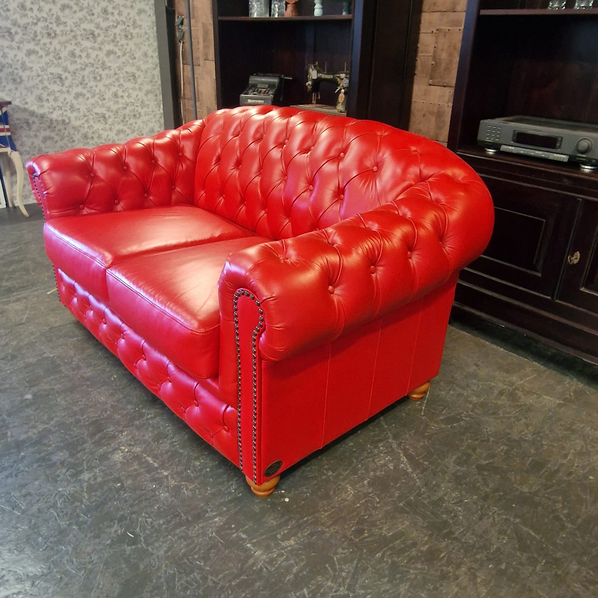 Chesterfield Melbourne 2-zits - Rood image 3