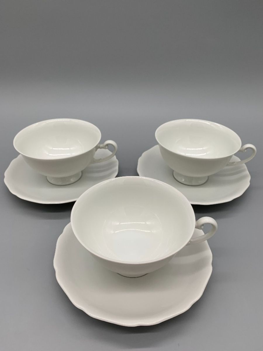 Set Hutschenreuther Theekopjes En Schotels Wit 6 Delig image 8
