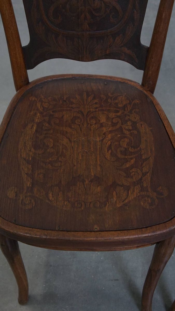 Set Van 2 Originele Jacob En Josef Kohn Bentwood Thonet Design Stoelen Uit Begin 20e Eeuw image 5