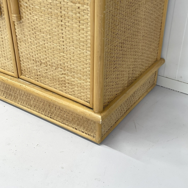 Vintage Rotan Kast Bamboe Bohemian image 4