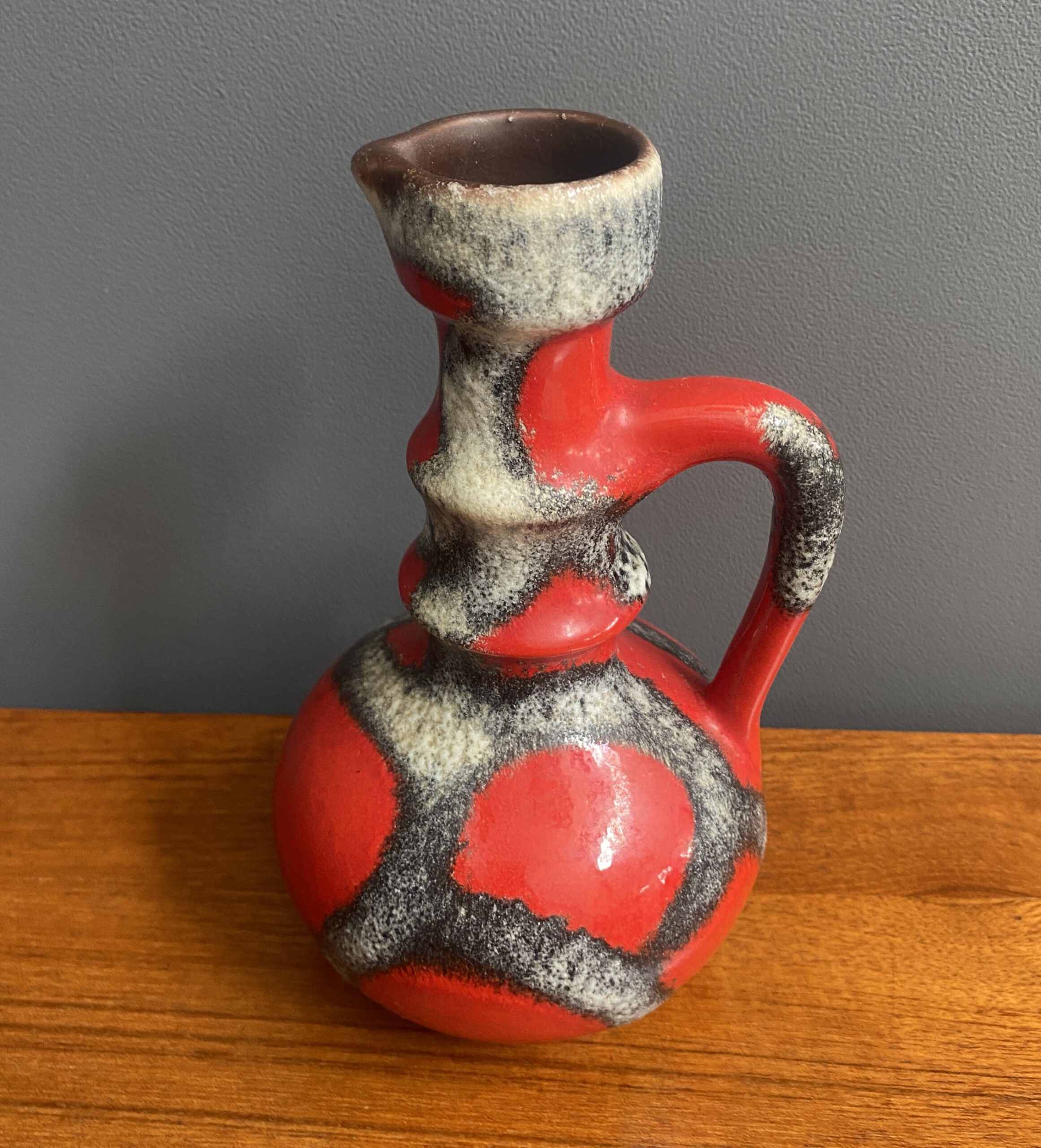 Red Fat Lava Vase By Jopeko Model 7201-21 image 9