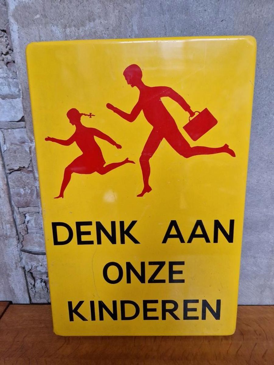 Vintage Verkeersbord Metalen Bord image 3