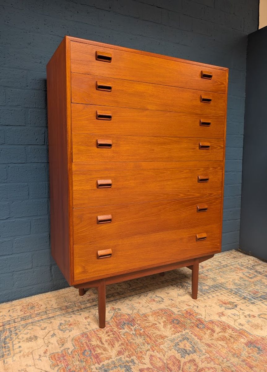 Vintage Tallboy Ladekast, Børge Mogensen Voor Søborg Møbelfabrik, Jaren 60 image 3