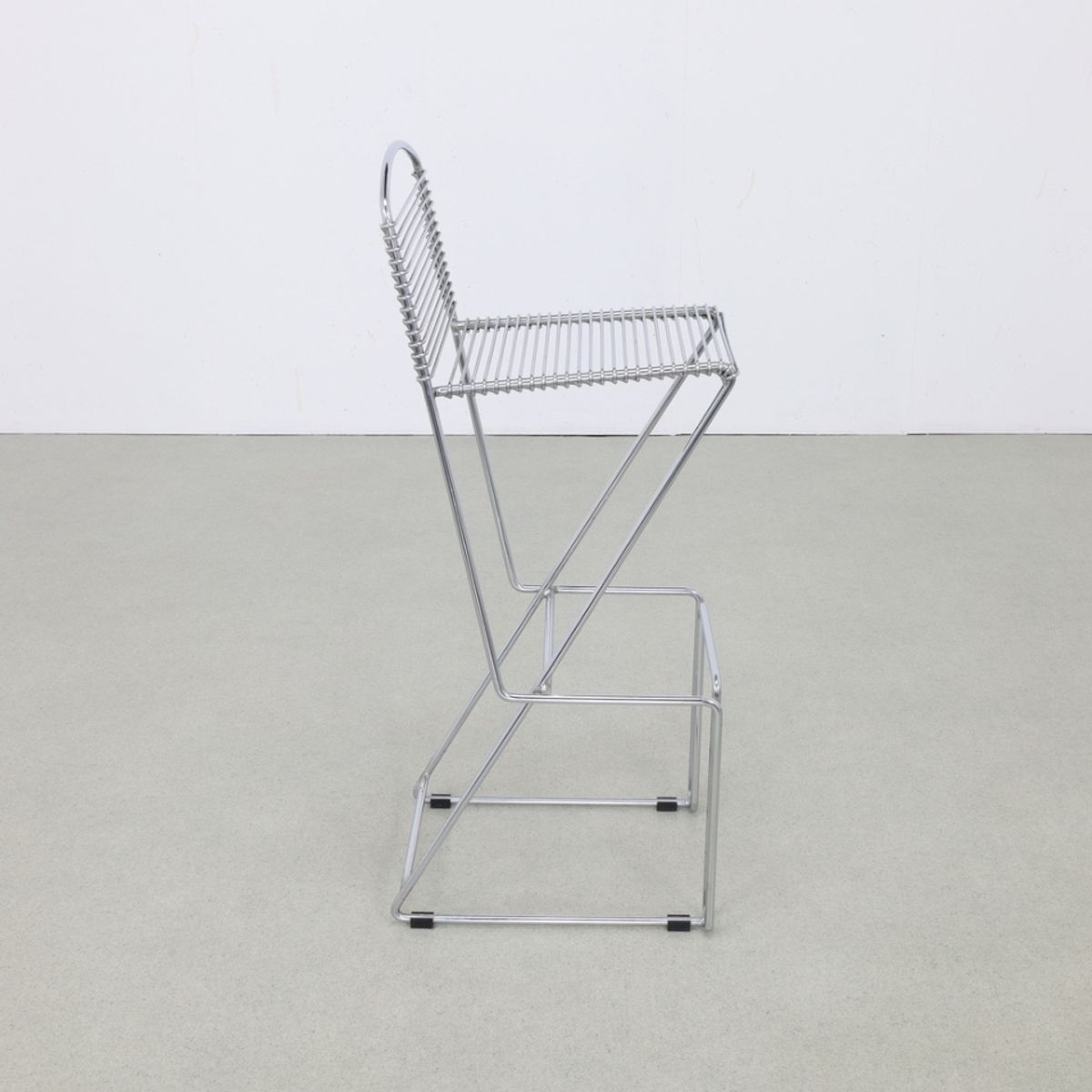 3x Postmoderne Barkruk Chrome, 1980s image 7