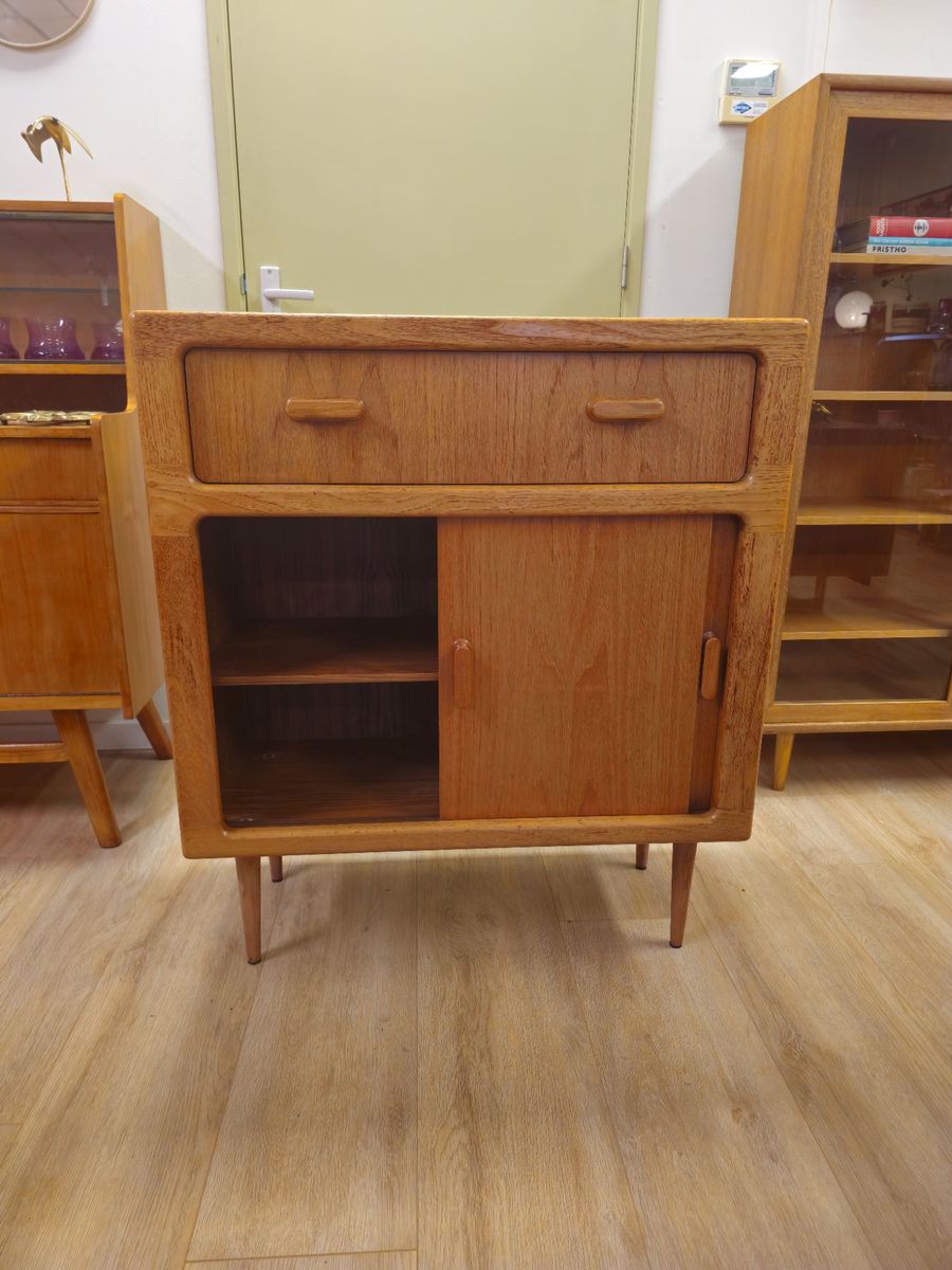Vintage Silkeborg Kast Ladekast Schuifdeuren Kastje image 5