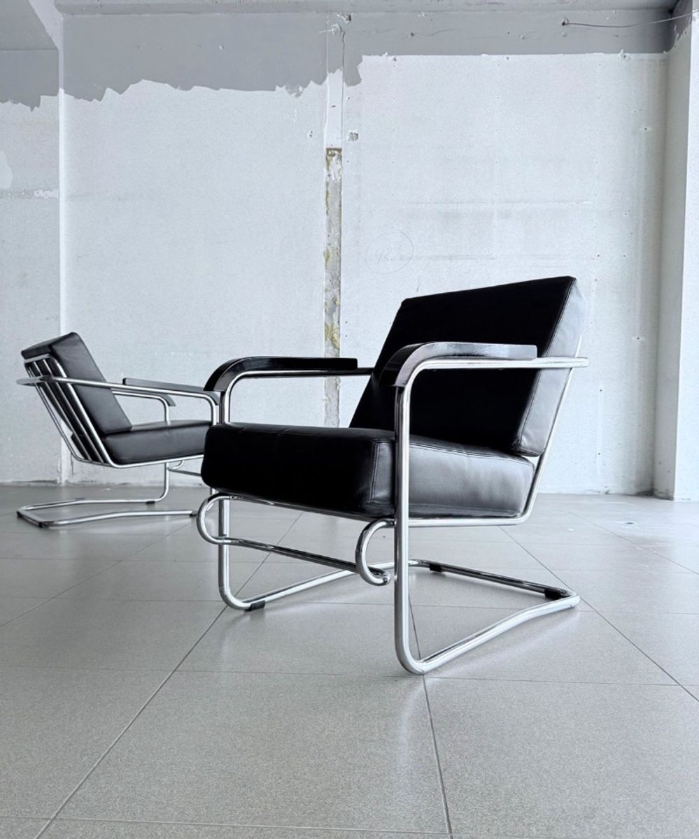 2x Vintage Lounge Chair By Enrico Prampolini For Cova Milano image 2