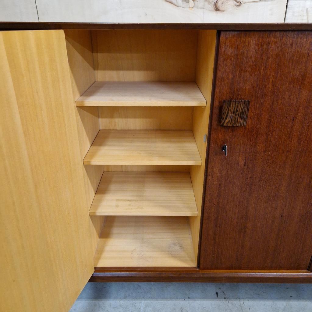 Vintage Kast Highboard Hilker Wandkast Dressoir Bar Bureau image 19