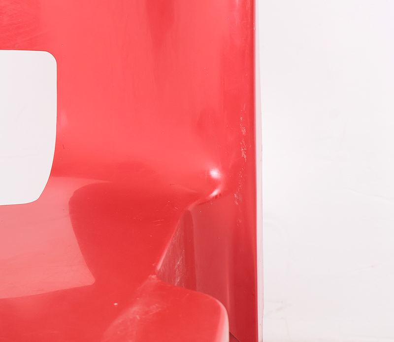Joe Colombo Universal Stoelen Rood, 1960s image 13