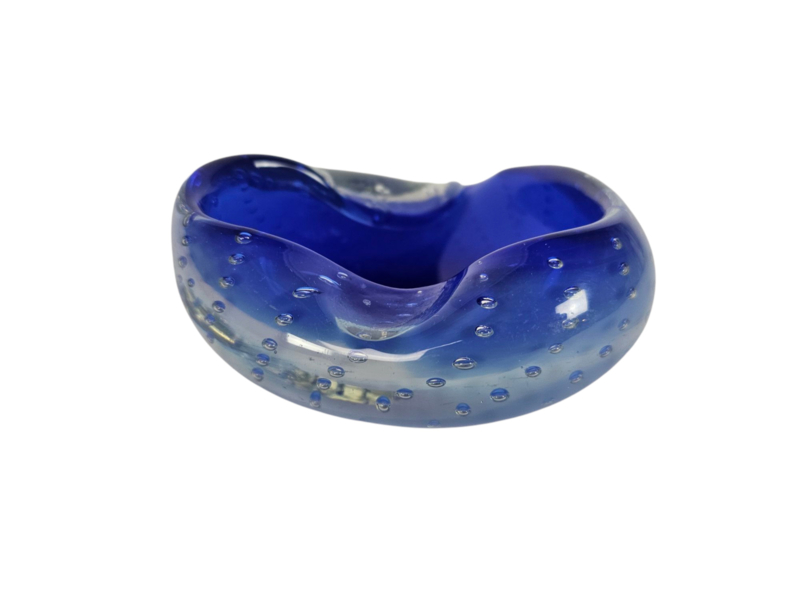 Murano - 'bullicante' - Asbak - Ingesloten Luchtbellen - Italie - 60's image 6