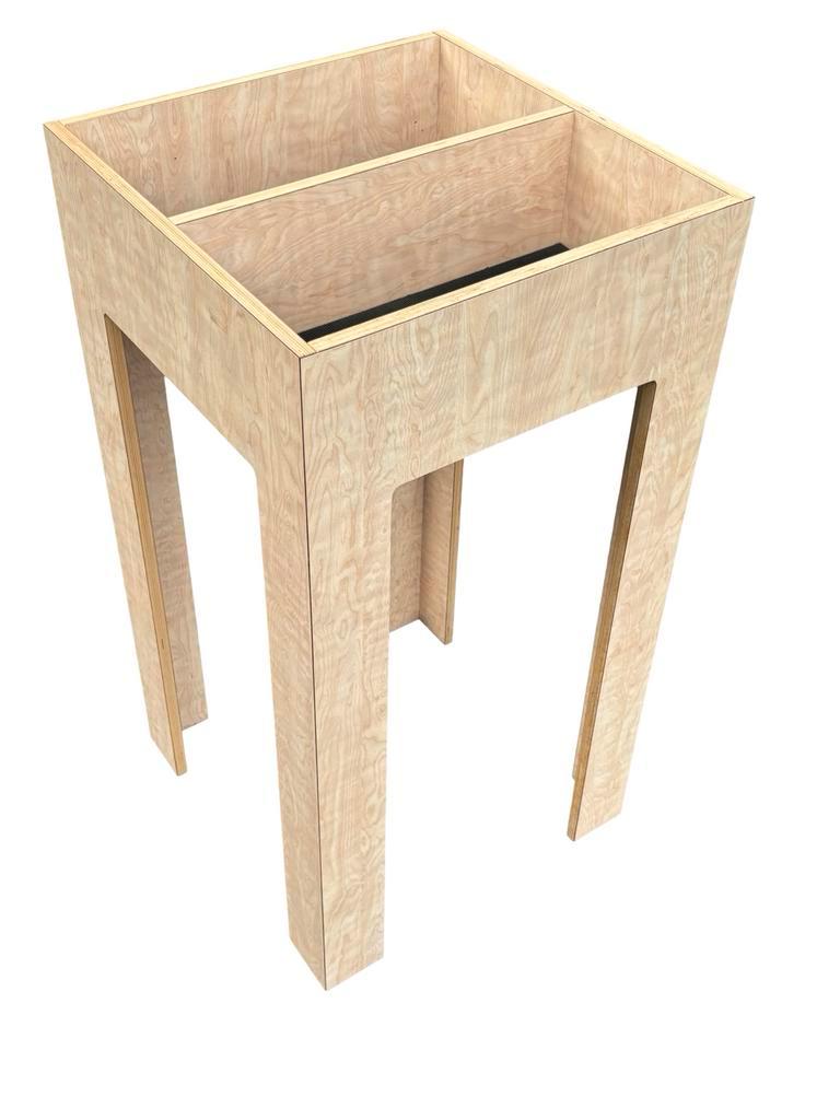 Houten Tafel Opbergmeubek Lp Cd Boelen - Uniek Design image 8