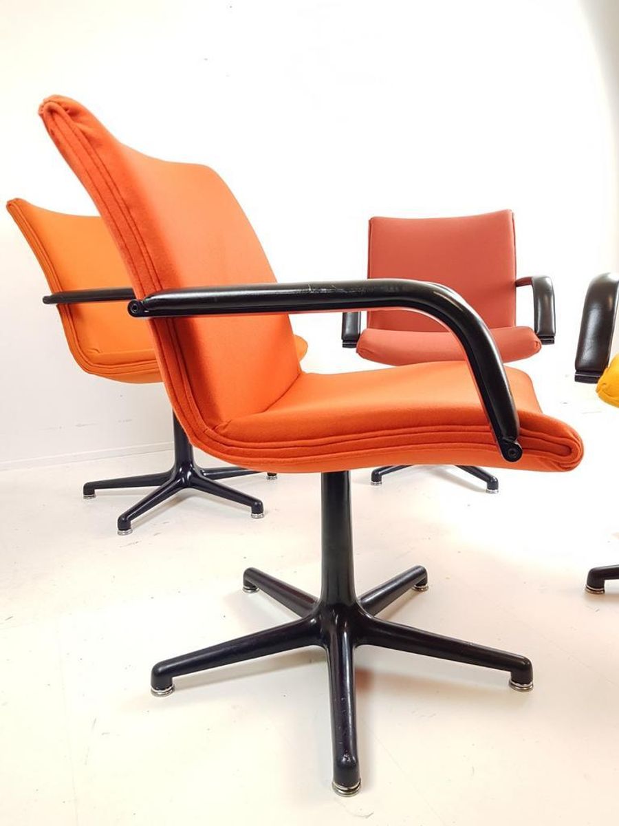 Artifort Bureaustoelen Oranje Setprijs Ploegstof image 3