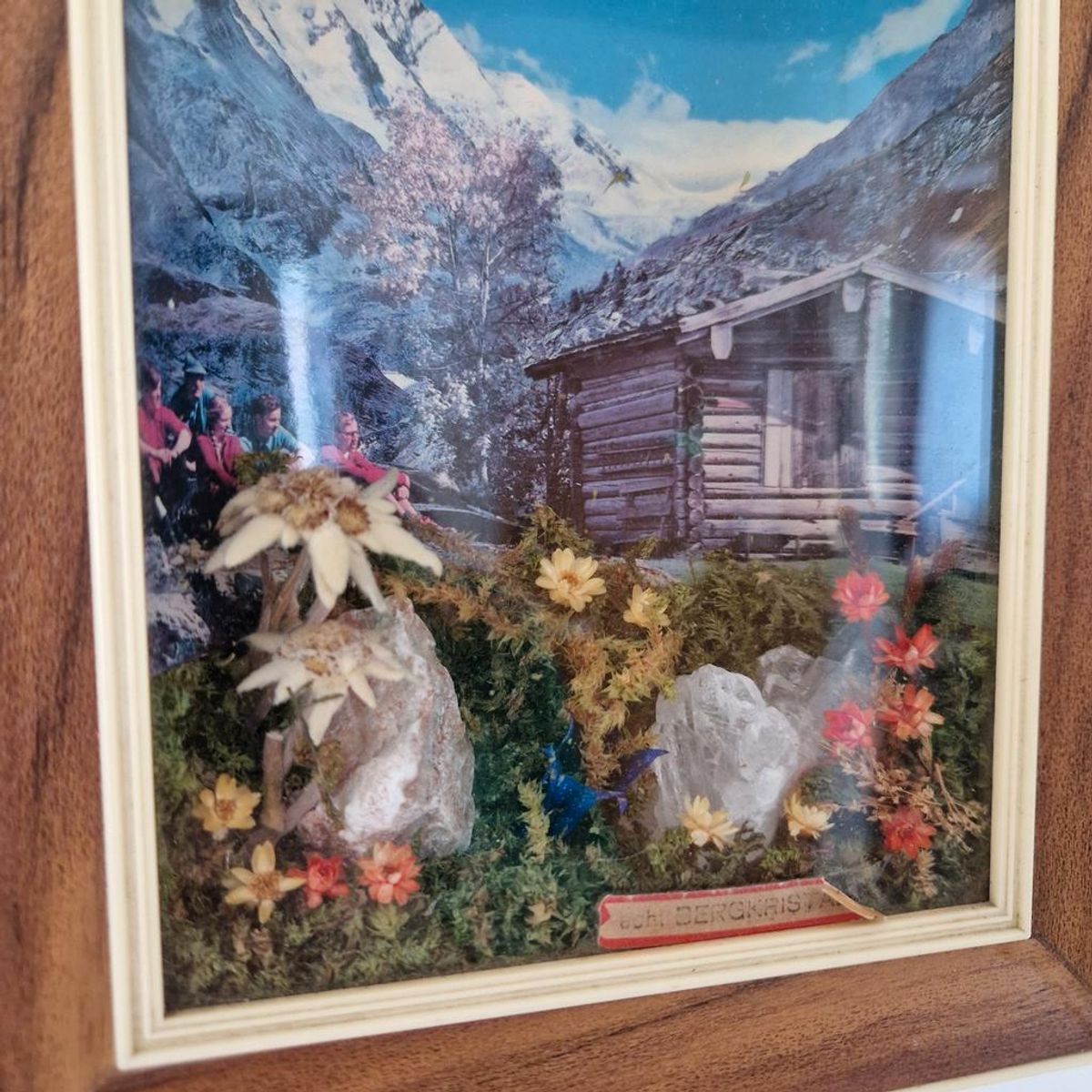 Oostenrijk 3d Vintage Schilderij Met Kristal Stenen Etc. image 3