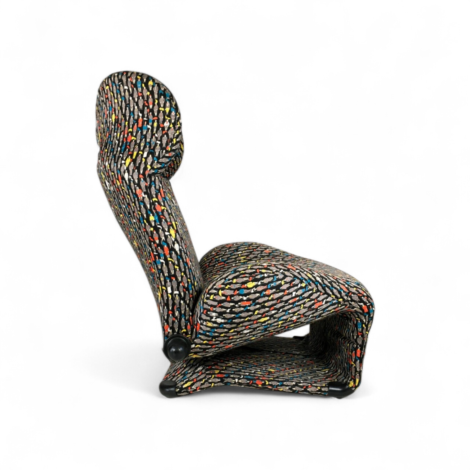 Wink Chair By Toshiyuki Kita For Cassina / Gaetane Pesce Fabric Cassina Model - Model 111 Wink Lo8 image 3
