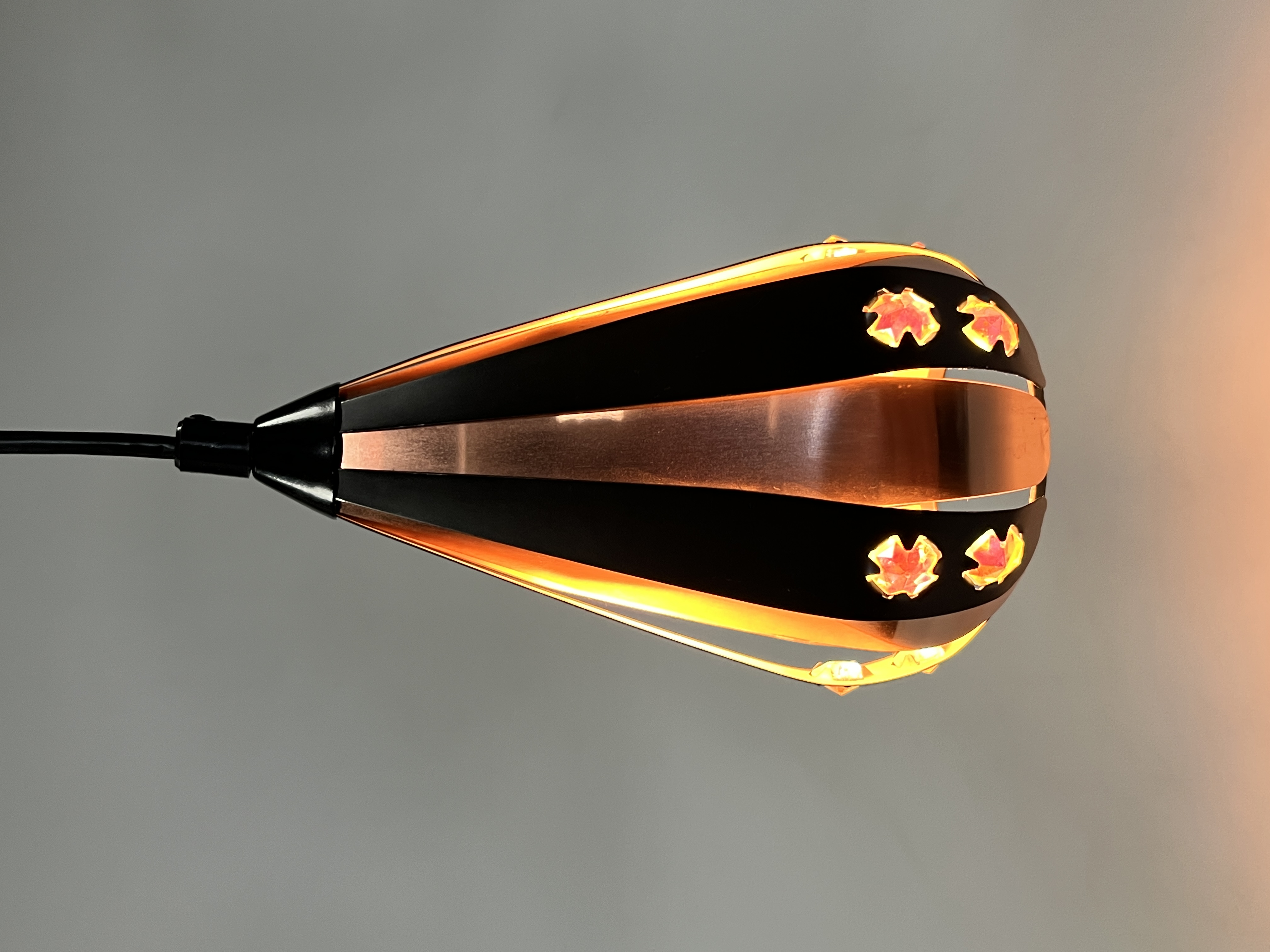 Vintage Druppel Hanglampje, Werner Schou, 1960's Denemarken image 8