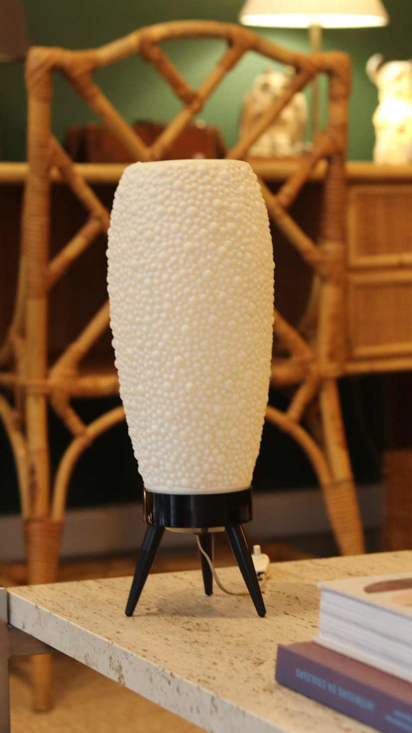 Lampe Mid-century En Plastique Texturé, Années 50–60 image 8