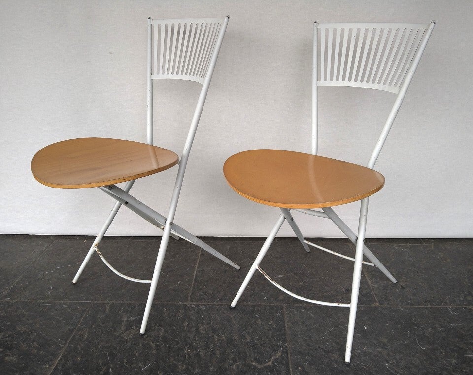 2x Vintage Folding Chairs From Fly Line (set) image 9