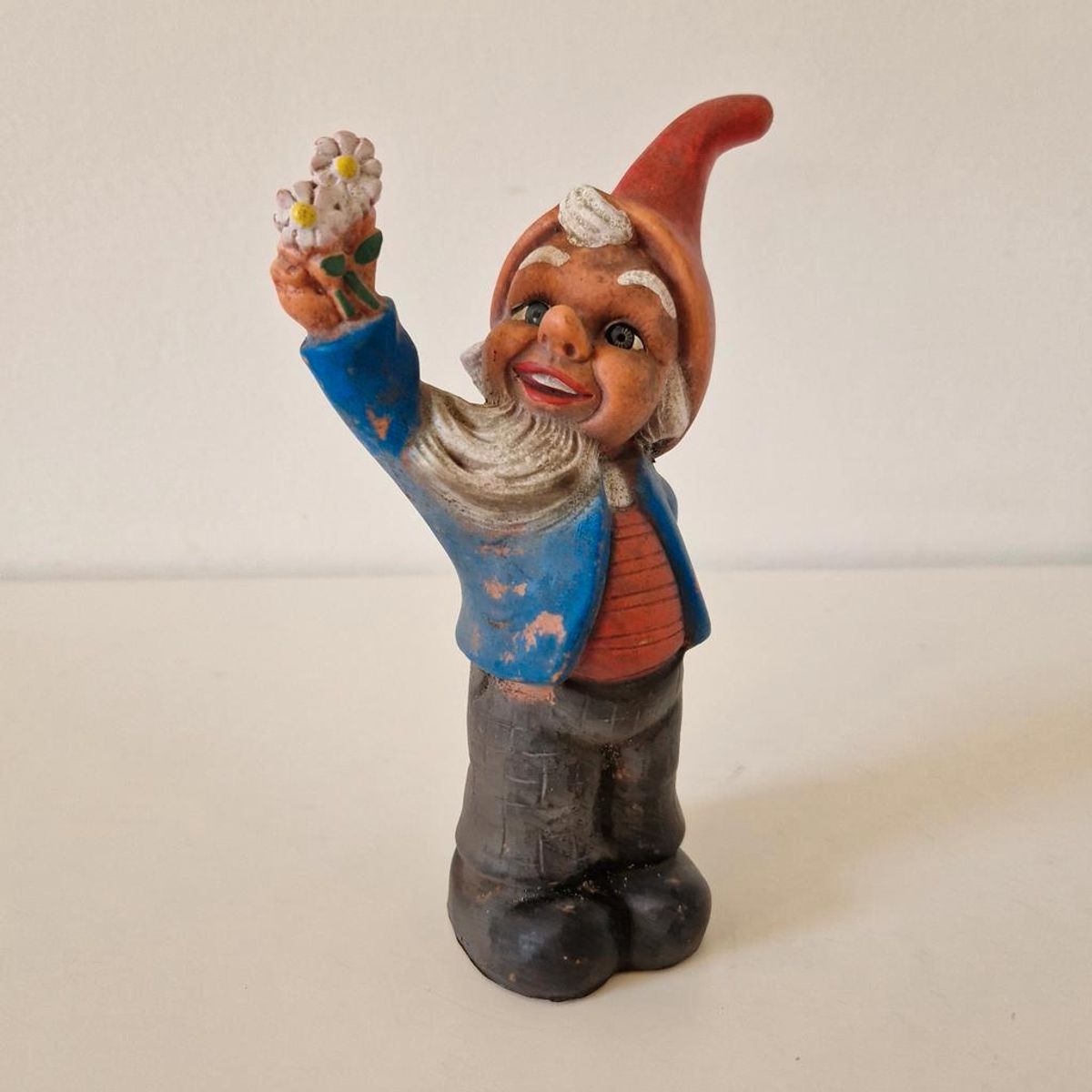 Vintage Tuinkabouter Kabouter Beeldje Rubber Beeld image 2