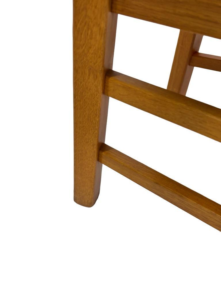 Vintage Set Van 6 Eetkamerstoelen Eiken En Riet Design image 20