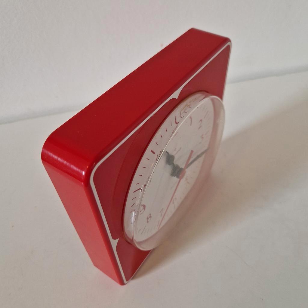 Keuken Timer Wandklok, 22,5 cm Quartz Klok Beknopte Stijl Stil voor Keuken ( Rood Keuken Timer Wandklok, 22,5 cm Quartz Klok Beknopte Stijl Stil voor Keuken ( Rood