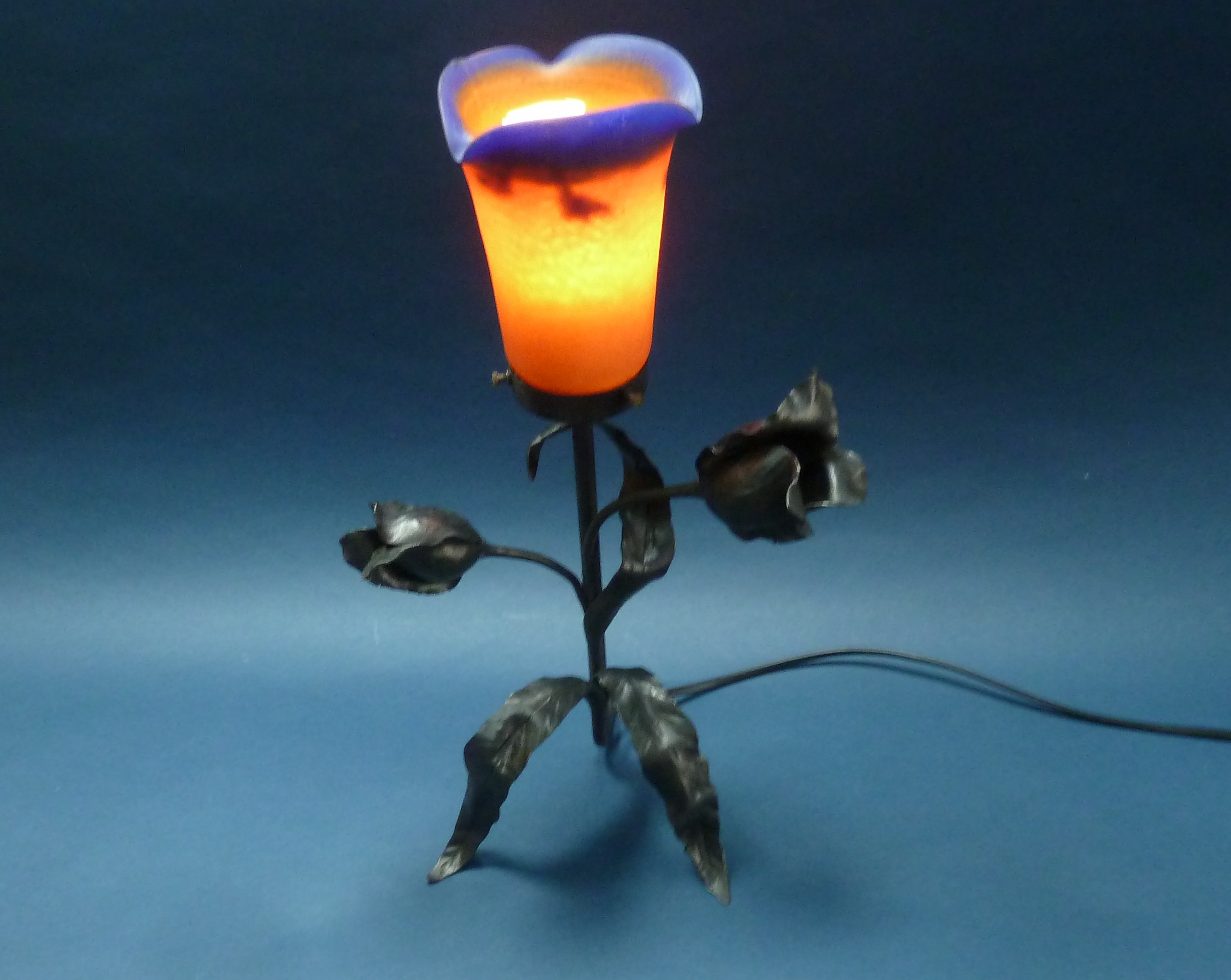 Art Deco Wrought Iron Lamp François Carion image 2