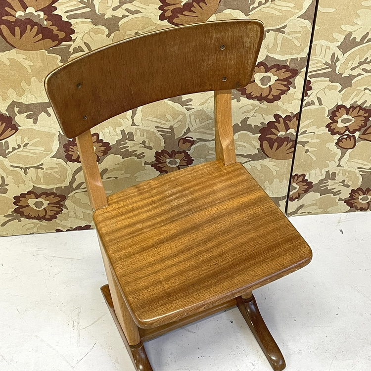 Houten Casala Stoeltje Kinderstoel Schoolstoel Vintage image 4
