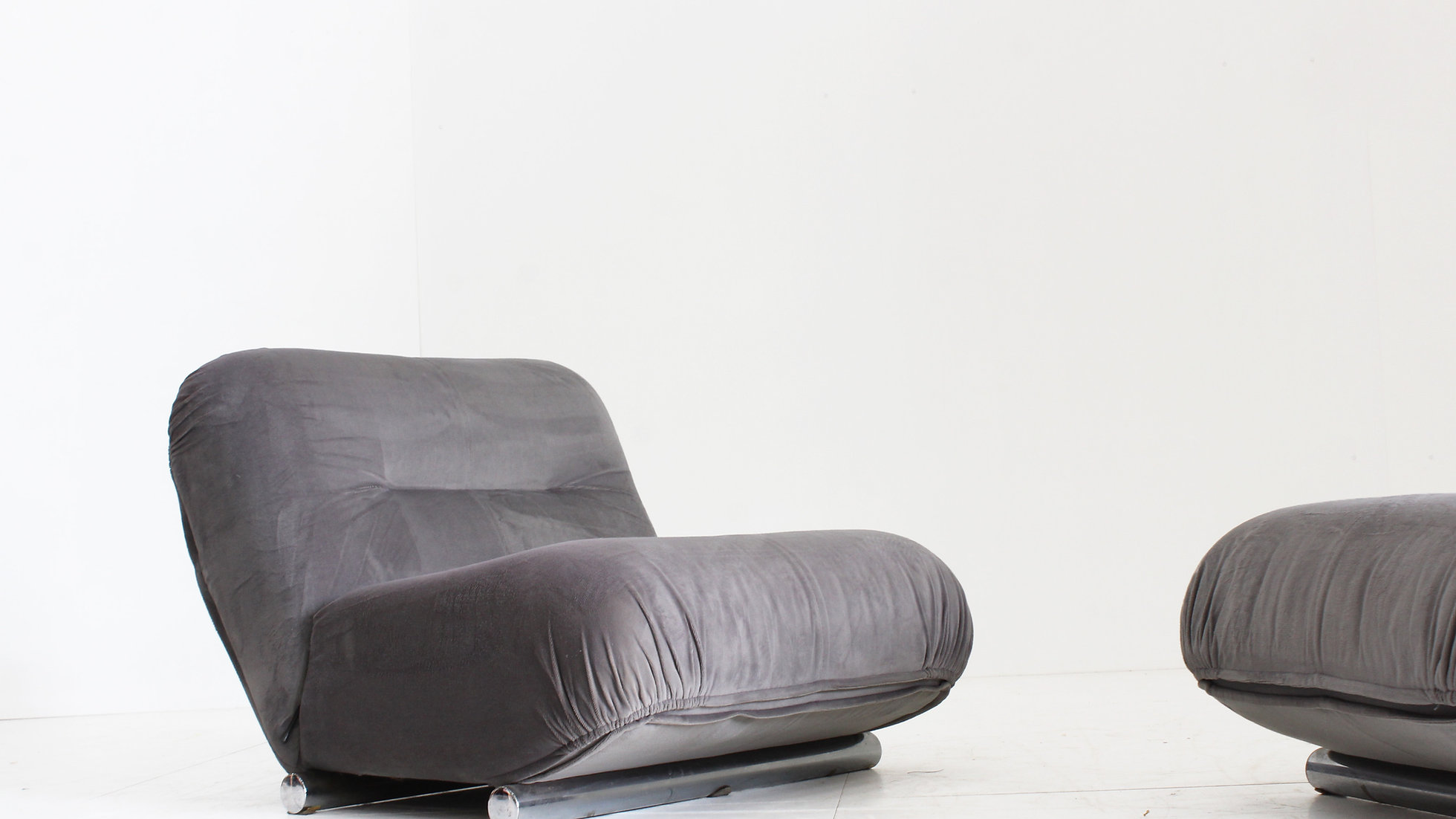 Giuseppe Munari Lounge Lounge Fauteuils Jaren 70, Italië Set Van 2 image 12