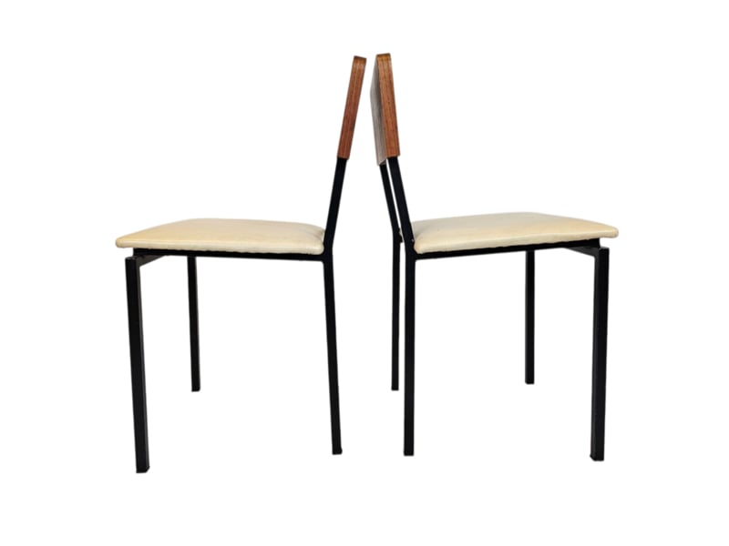 Vintage - Dutch Design - (2) Eetkamerstoelen - Martin Visser Stijl - 60's image 2