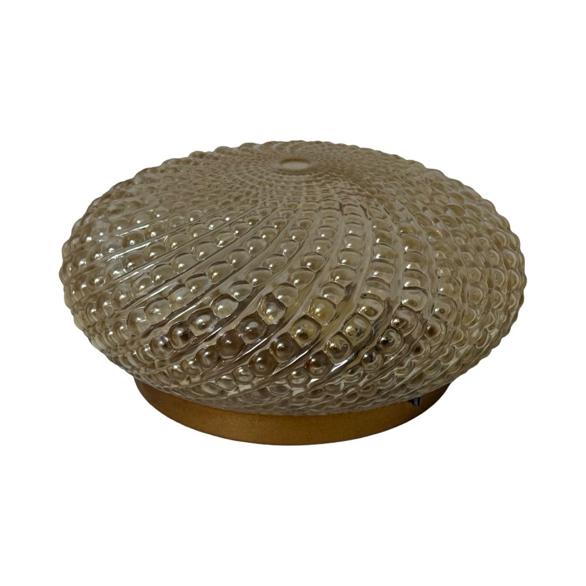 Ceiling Mounted (or Wall Mounted) Lamp With Pressed Glass - Sconce - Midcentury Modern image 4