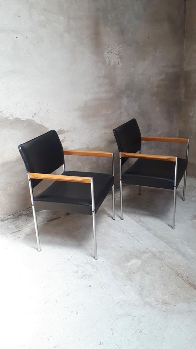 Set Van 2 Vintage Fauteuils Thereca Bauhaus Stijl Fauteuils image 2