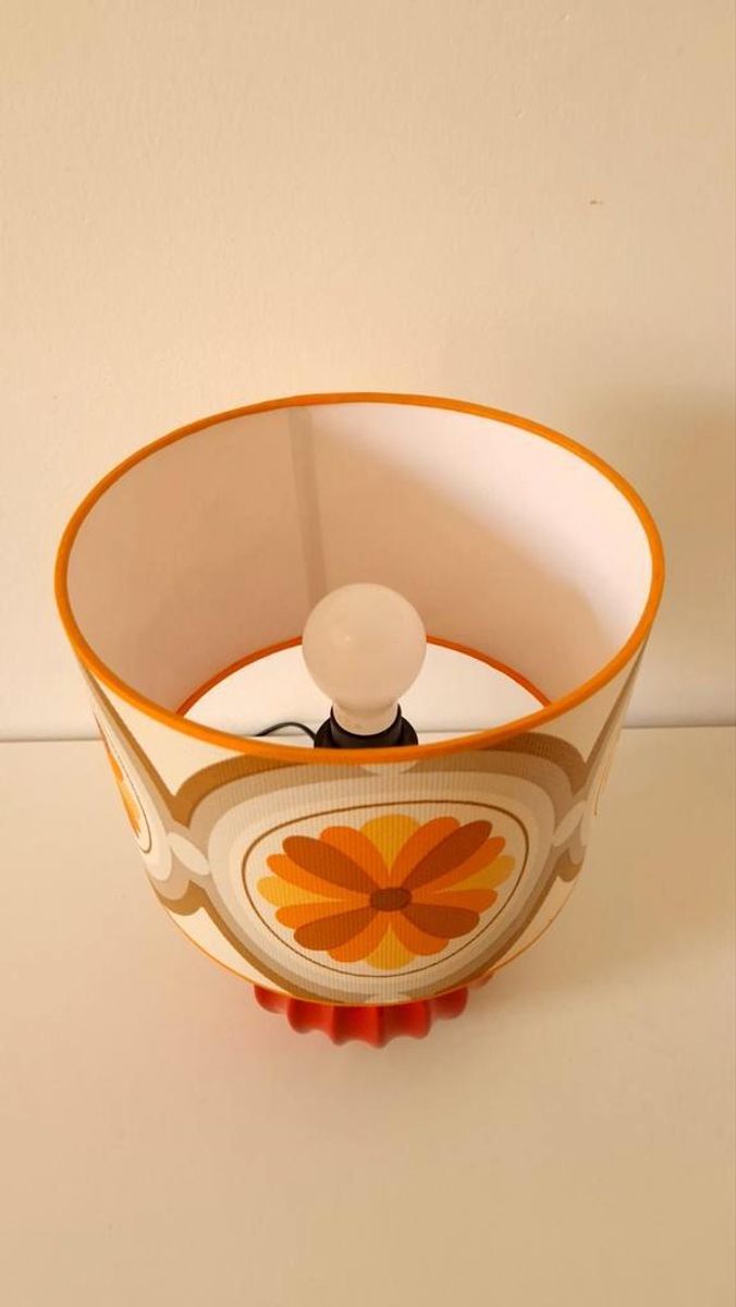 Retro Lamp Jaren 70 Stijl Schemerlamp Tafellamp image 6