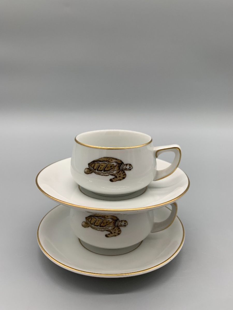 Set Kop En Schotels Lacroix Schildpad 4 Delig image 7