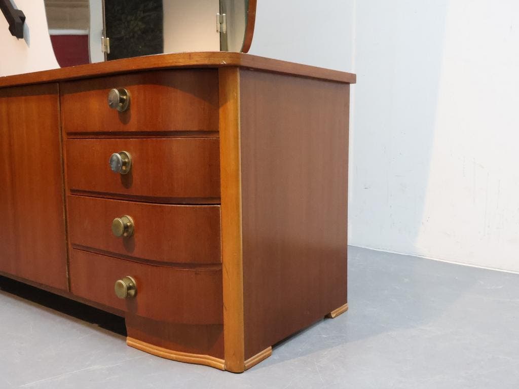 Vintage Kaptafel | Jaren 60 | Drieluik Spiegel image 18