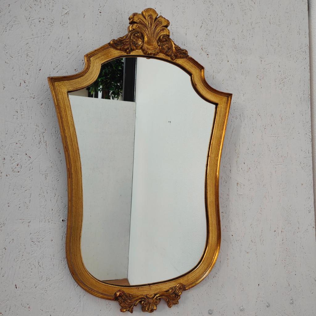 Vintage Goudkleurige Regency Rococo Barok Spiegel Schouwspiegel 406 image 2
