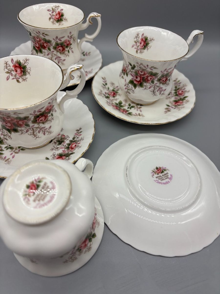 Royal Albert Lavender Rose Set Dames Kop En Schotels 8 Delig image 4