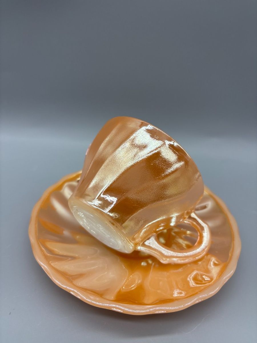 Fire King Kop En Schotel Peach 50's image 5