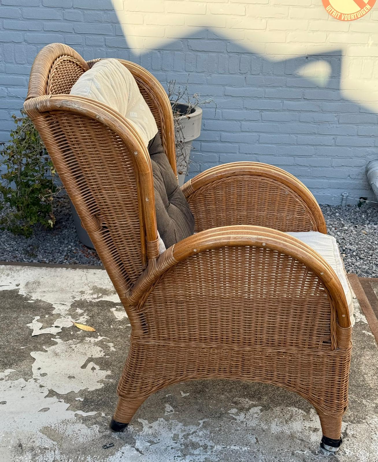 Vintage Wicker Armchair, image 3