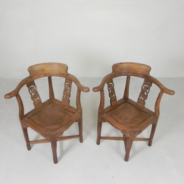 Set Van 2 Hoekstoelen In Teak, Jaren '80 image 7