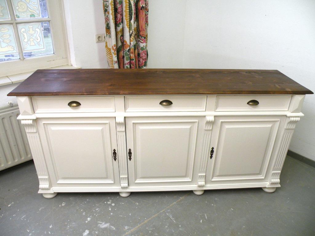 Prachtig Wit Landelijk Dressoir 135 Cm image 11