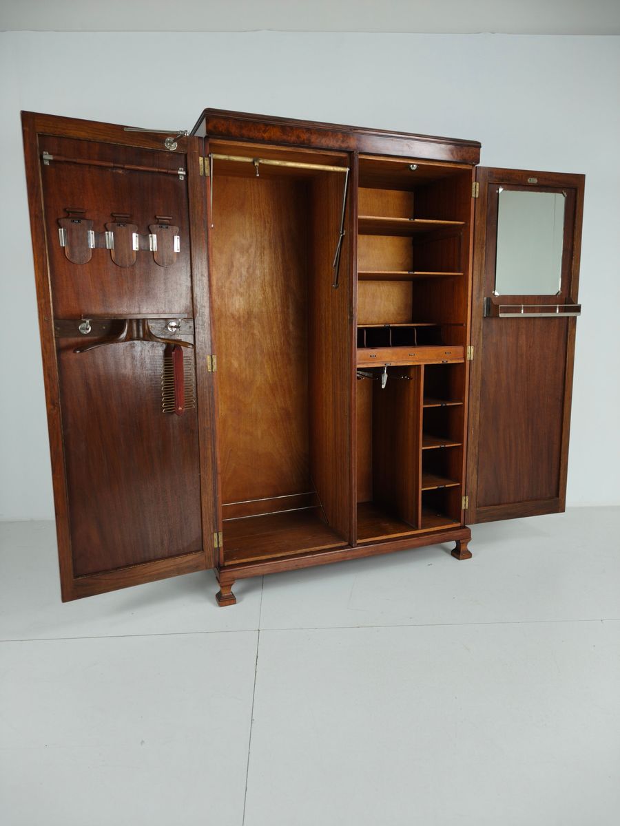 Prachtige Engelse Art Deco-kast Van Wortelnotenhout Van Waring & Gillow – Ca. 1900–1932 image 14