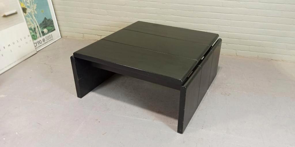 Vintage Leolux Houten Salontafel, Design Harry De Groot image 2